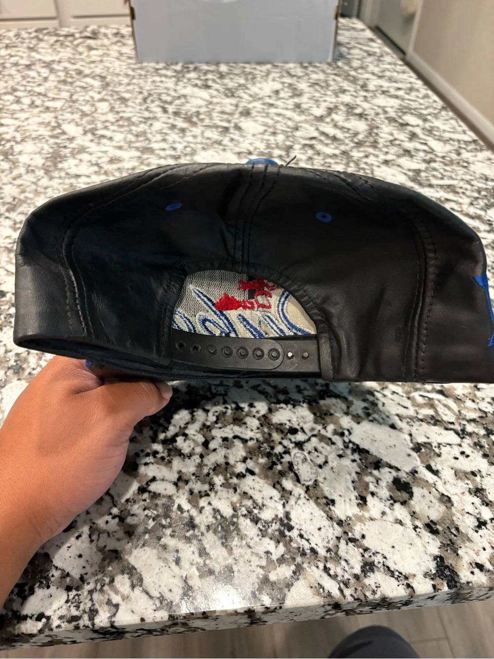 Duke Blue Devils Leather Snapback Hat